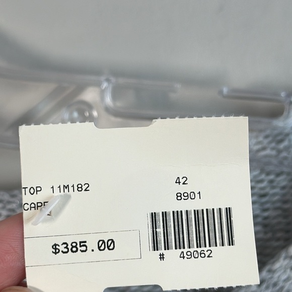 NWT Guido Lombardi Gray Linen Blend Sweater Size S - Picture 7 of 12